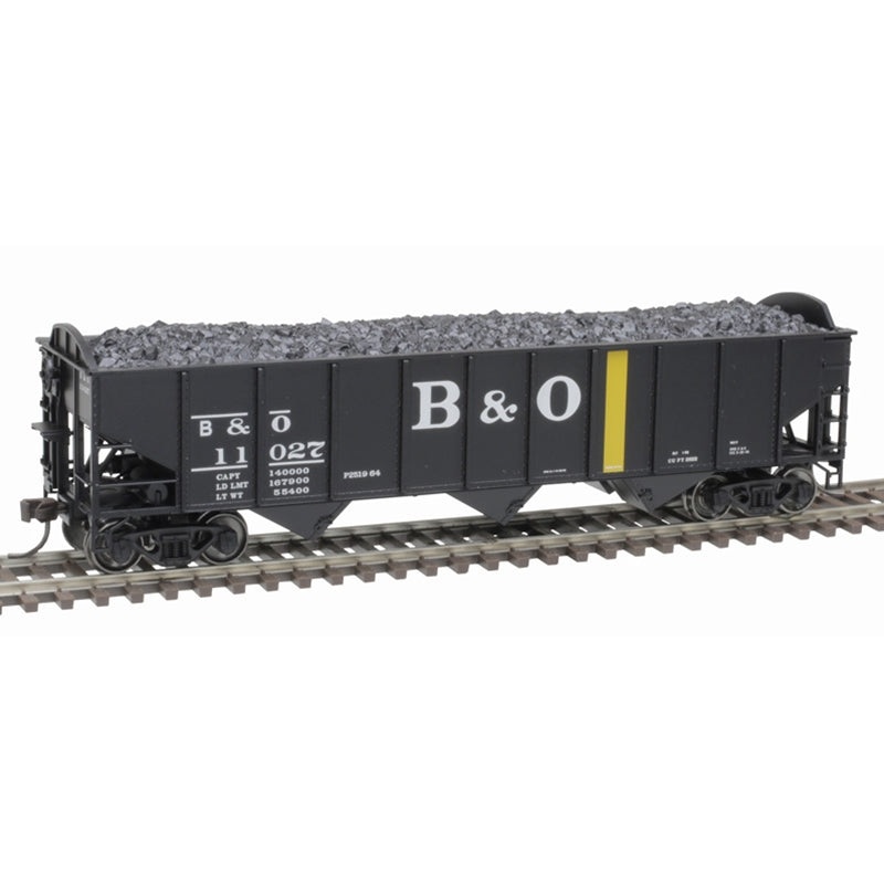 Atlas 20006912 HO AAR 70 Ton 9 Panel 3-Bay Hopper Baltimore & Ohio B&O 11027