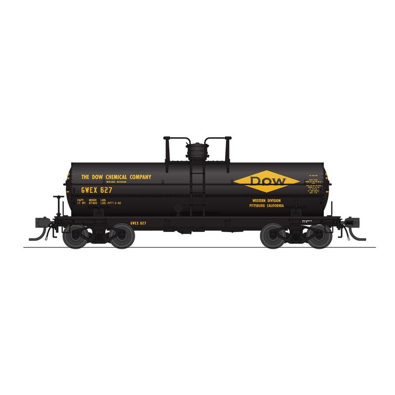 BLI 7671 HO Scale 6000 Gallon Tank Car Dow/Virginia 1960s Variety 2 Pack C