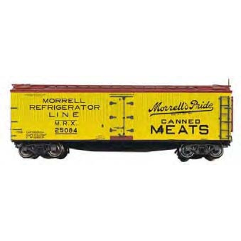 Branchline Trains 1317 HO Scale 40' Wood Reefer Kit Morrell Canned Meats MRX #'s Vary - NOS
