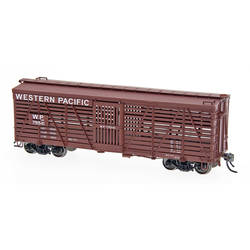 HO Scale S-40-5 Stock Car Western Pacific WP