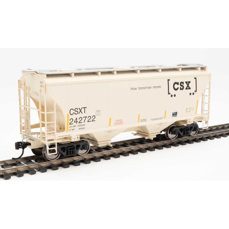 Walthers 910-7578 HO 39' Trinity 3281 2 Bay Covered Hopper Boxcar Logo CSXT 242722