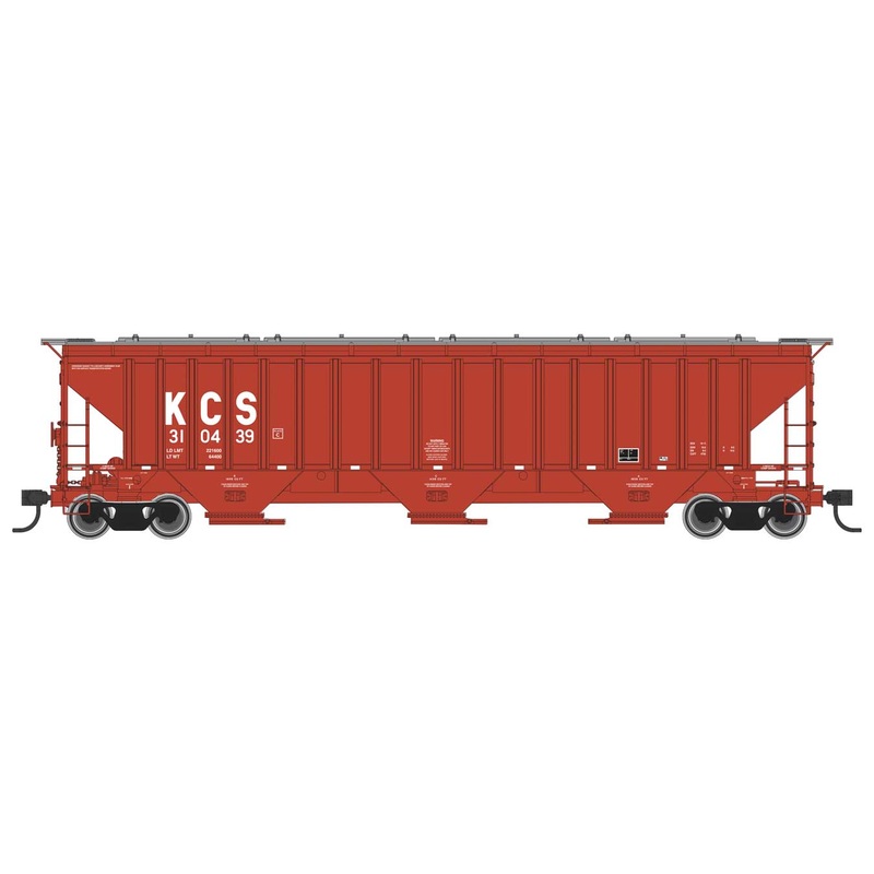 Walthers Mainline 910-49017 HO Scale 57' Trinity 4750 3-Bay Covered Hopper KCS 310439