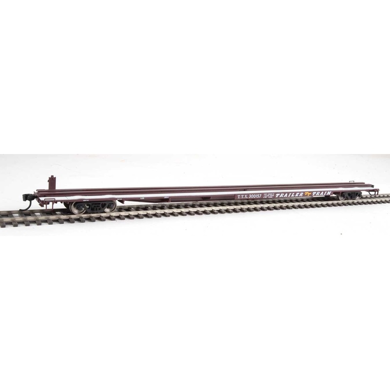 Walthers Mainline 910-5537 HO Scale G85 85' Flatcar Brown TTX 300157