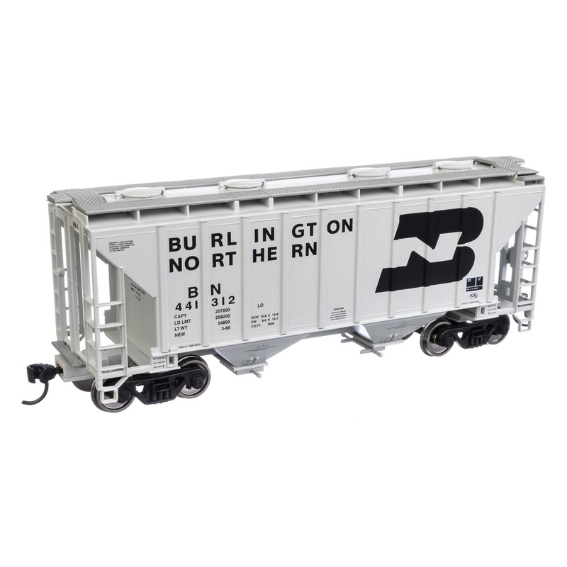Walthers Mainline 910-7974 HO Scale 37' 2980 Cu-Ft 2-Bay Hopper Burlington Northern BN 441312