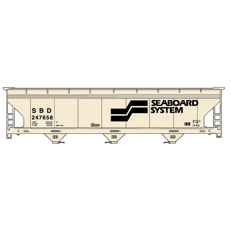 Accurail 20271 HO Scale ACF Covered Hopper Seaboard System SBD 247658 Kit