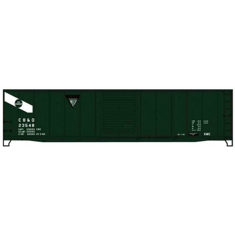 Accurail 81212 HO 50' Steel Boxcar Burlington General American GAEX CB&Q 23548 Kit