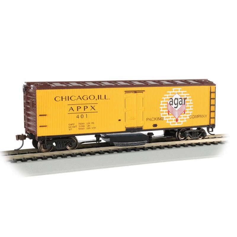 Bachmann 16331 HO Scale Track Cleaning 40' Wood Reefer Agar Packing Co