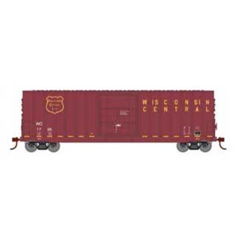 Roundhouse 1710 HO Scale 50' High Cube Plug Door Boxcar Wisconsin Central WC 1735