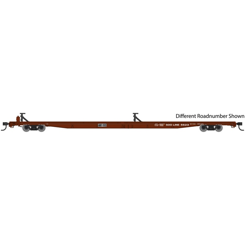 Walthers Mainline 910-5492 HO Scale G85 85' Flatcar SOO Line 5635