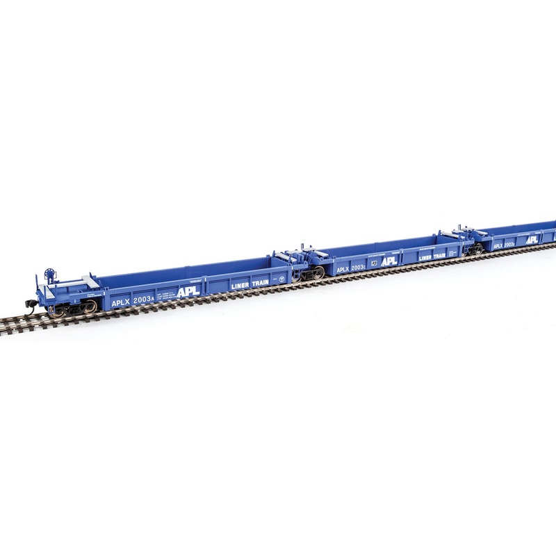 Walthers Mainline 910-55600 HO Scale 5 Unit Rebuilt 40' Well Car APL 2003