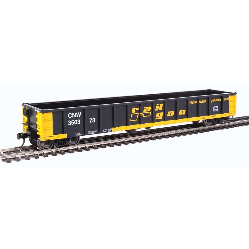 Walthers MainLine 910-6208 53' Gondola ex-Railgon Chicago NorthWestern CNW 350373