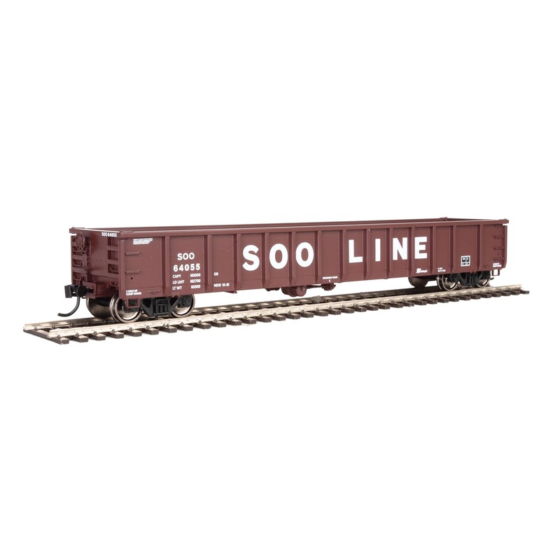Walthers MainLine 910-6229 53' Gondola SOO Line 64055