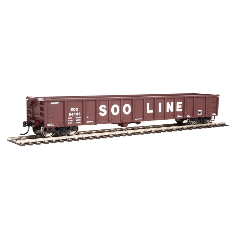 Walthers MainLine 910-6232 53' Gondola SOO Line 64136