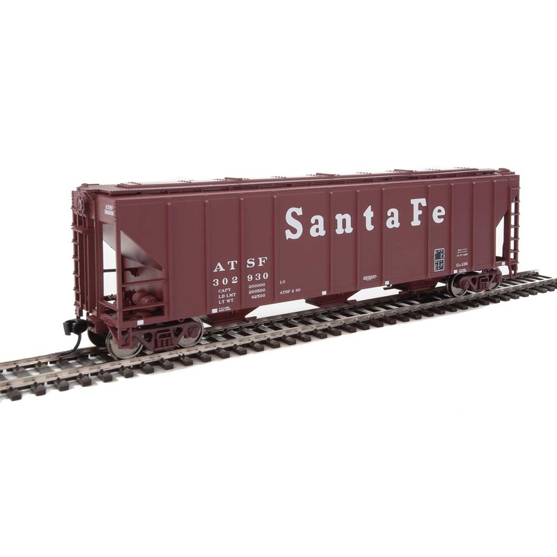 Walthers Mainline 910-7452 HO Scale 50' PS-2 CD 4427 Covered Hopper Santa Fe ATSF 302930