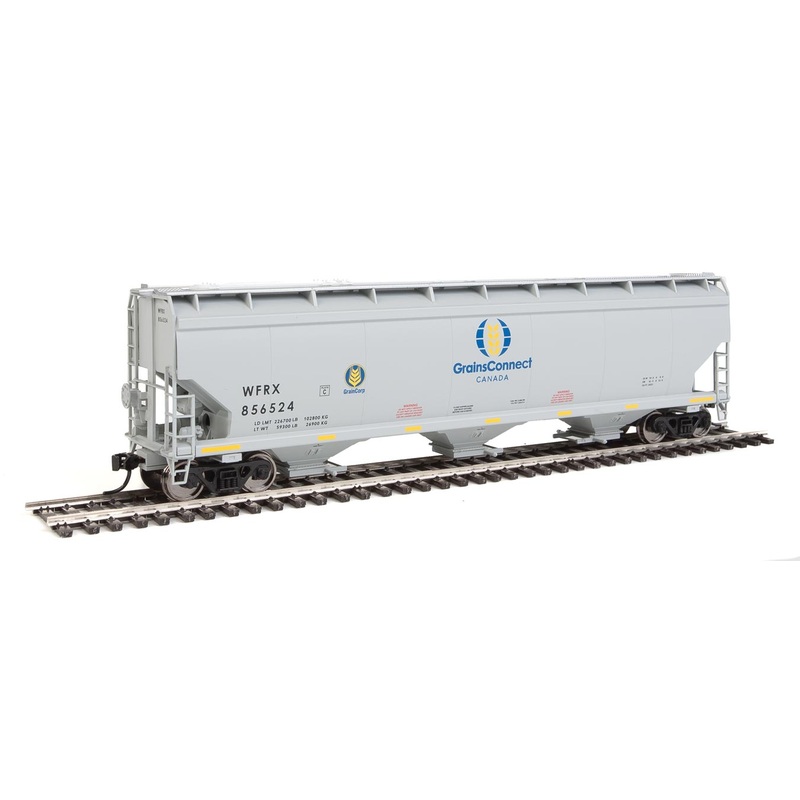 Walthers Mainline 910-7647 HO Scale 60' NSC 5150 3 Bay Covered Hopper Grain Connect WFRX 856524