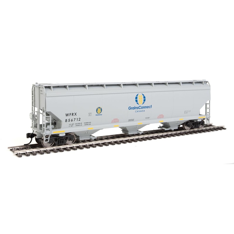 Walthers Mainline 910-7648 HO Scale 60' NSC 5150 3 Bay Covered Hopper Grain Connect WFRX 856712