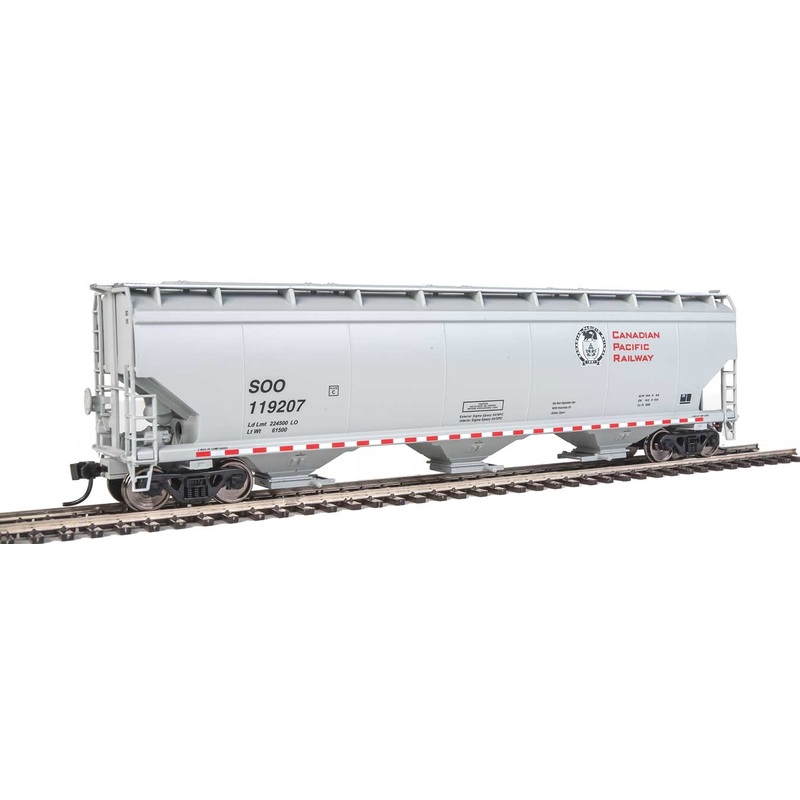 Walthers Mainline 910-7665 HO Scale 60' NSC 5150 3 Bay Covered Hopper Canadian Pacific SOO 119207
