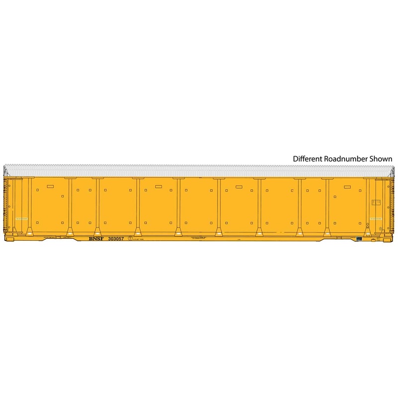 Walthers Proto 920-101414 HO Scale 89' Tri-level Auto Carrier BNSF 303061