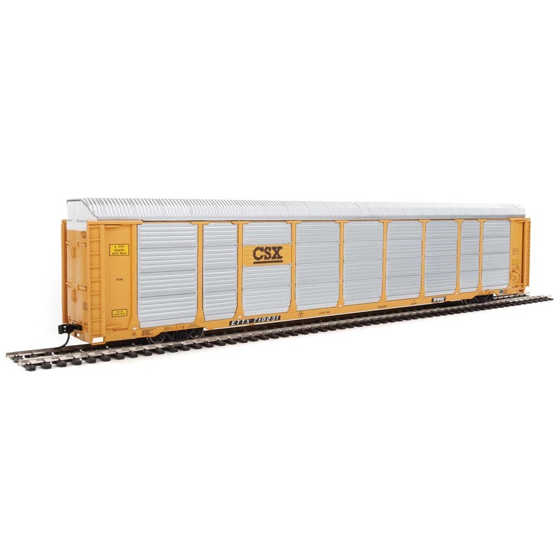 Walthers Proto 920-101423 HO Scale 89' Tri-level Auto Carrier CSX ETTX 710231