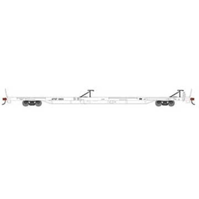 Athearn 27658 HO Scale RTR 85' TOFC Flatcar Santa Fe ATSF 89100