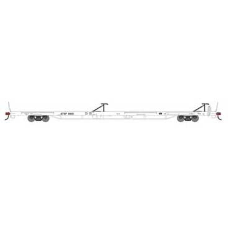 Athearn 27659 HO Scale RTR 85' TOFC Flatcar Santa Fe ATSF 89122
