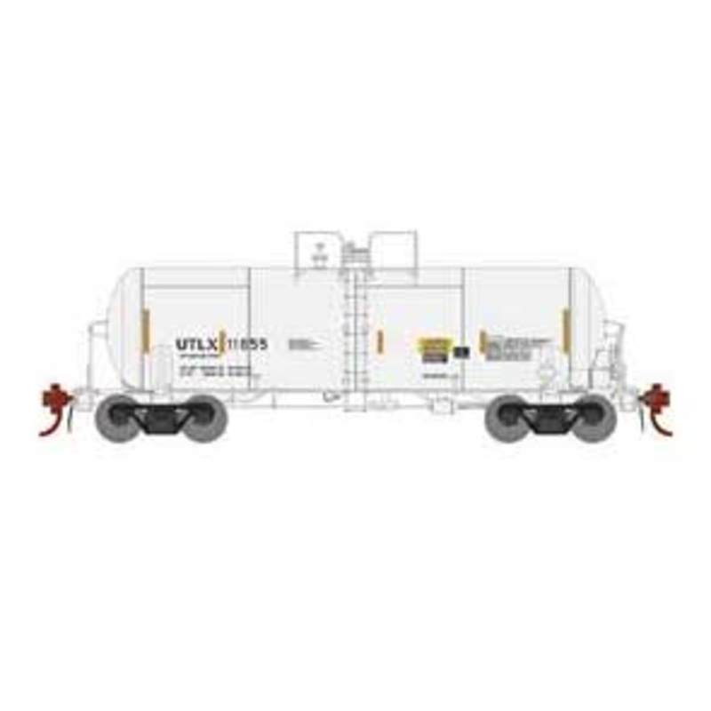 Athearn Genesis G25626 HO Scale 13,600 Gallon Acid Tank Car "Reflective Stripes" White UTLX 11655