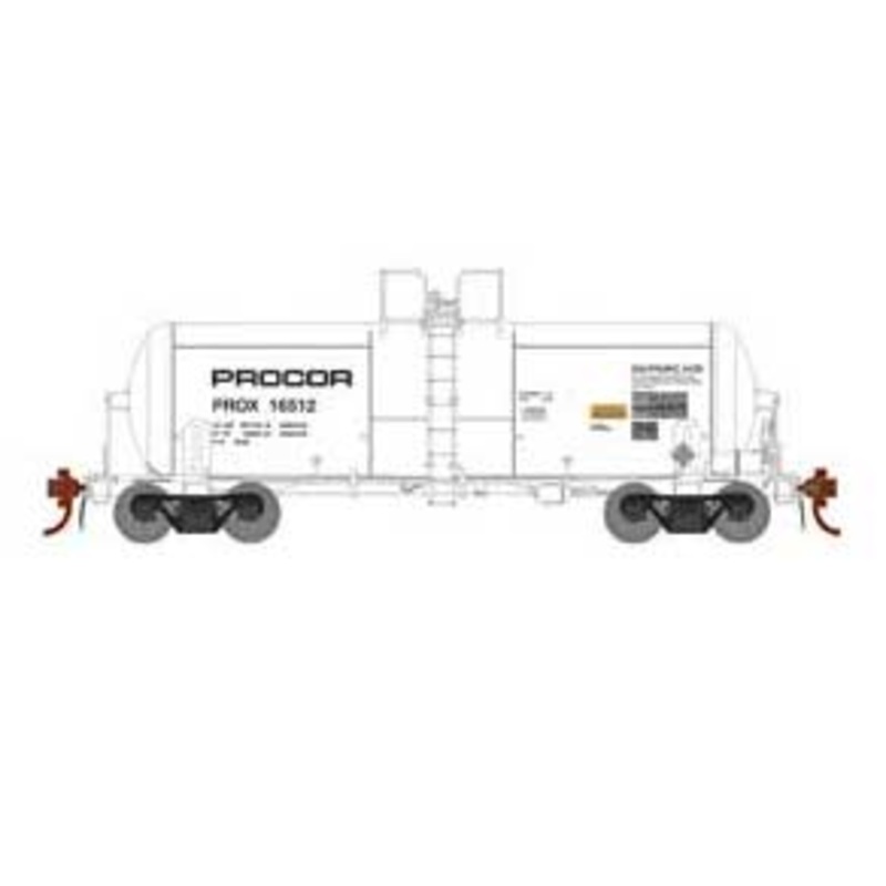Athearn Genesis G25642 HO Scale 13,600 Gallon Acid Tank Car Procor PROX 16512