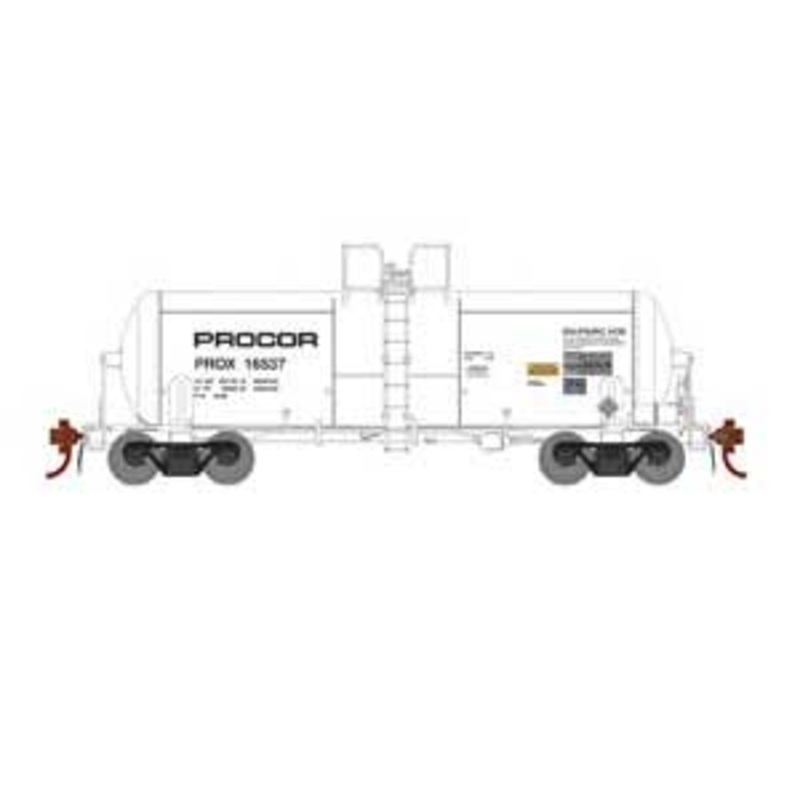Athearn Genesis G25644 HO Scale 13,600 Gallon Acid Tank Car Procor PROX 16537