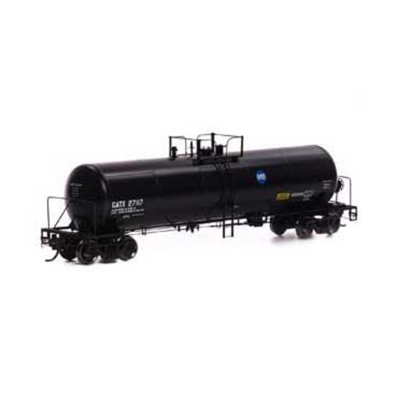 Athearn Genesis G40162 HO Scale GATC 20,000 Gal Tank Car Black GATX 27112