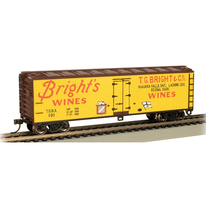 Bachmann 19809 HO Scale 40' Wood Reefer Brights Wine
