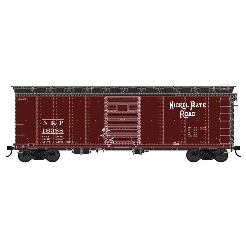Bowser 42727 HO Scale 40' Boxcar Nickel Plate Road NKP 16388