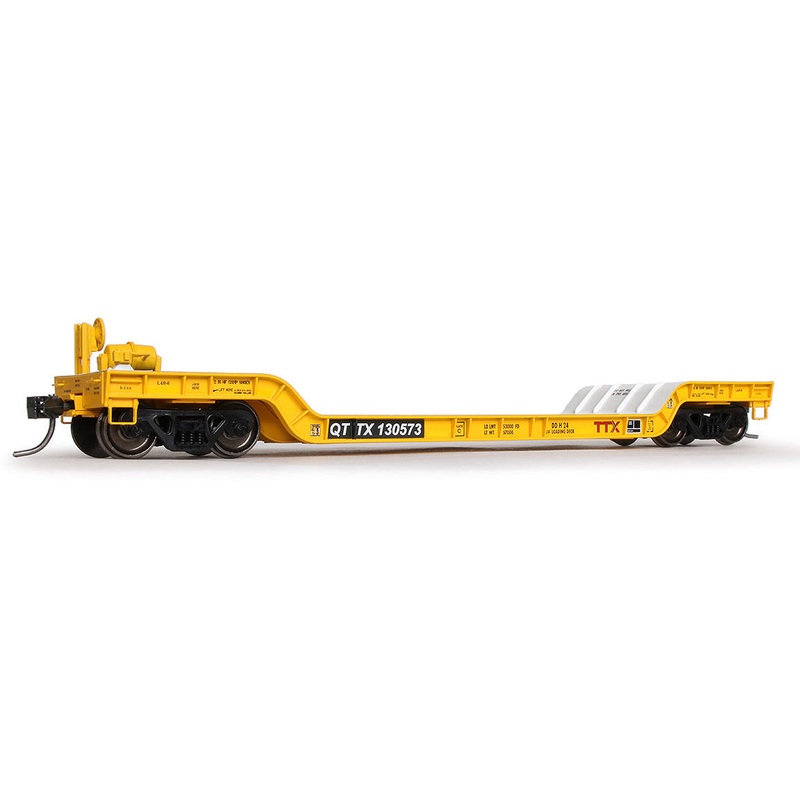 Exactrail Evolution EE1761-3 HO Scale Depressed Center Flatcar Trailer Train 2017 Logo QTTX 130576