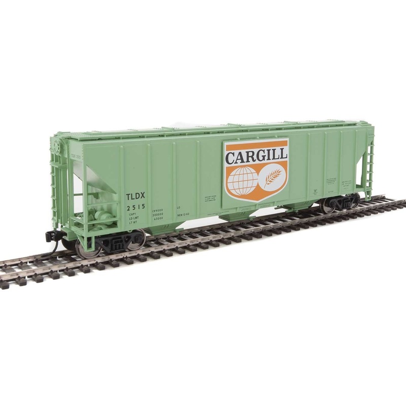 Walthers Mainline 910-7456 HO Scale 50' PS-2 CD 4427 Covered Hopper Cargill TLDX 2515