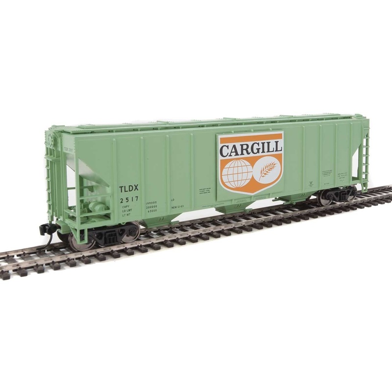 Walthers Mainline 910-7457 HO Scale 50' PS-2 CD 4427 Covered Hopper Cargill TLDX 2517