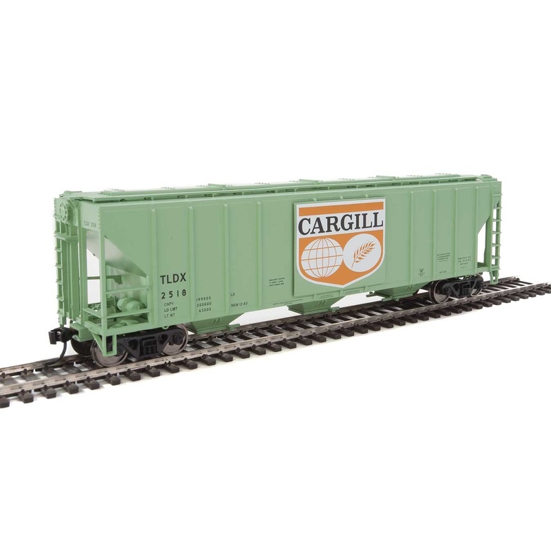 Walthers Mainline 910-7458 HO Scale 50' PS-2 CD 4427 Covered Hopper Cargill TLDX 2518