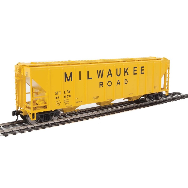Walthers Mainline 910-7467 HO Scale 50' PS-2 CD 4427 Covered Hopper Milwaukee Road MILW 98676