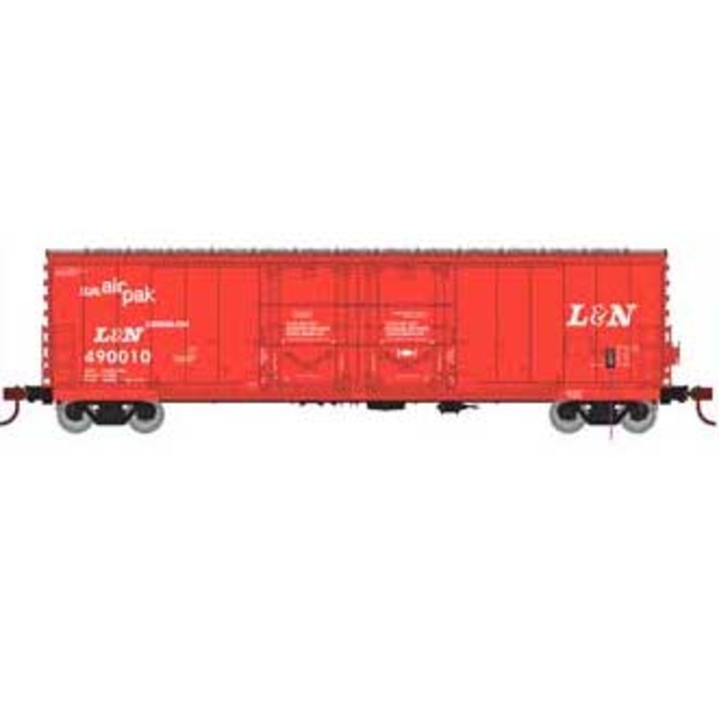 Athearn 67716 HO Scale RTR 50' Evans Double Door Boxcar Louisville & Nashville L&N 490010