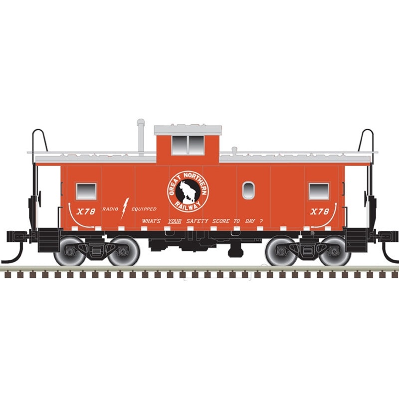 Atlas Master Line 20006227 HO Scale Extended Vision Caboose Great Northern GN X78
