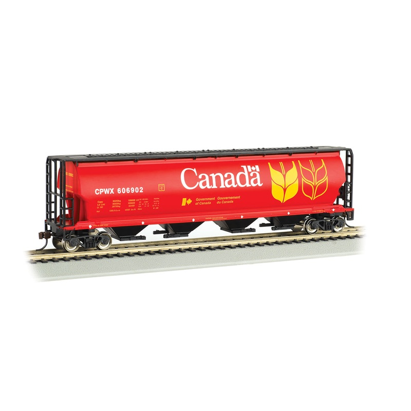 Bachmann 19131 HO Scale 4 Bay Covered Hopper Canada Grain CPWX