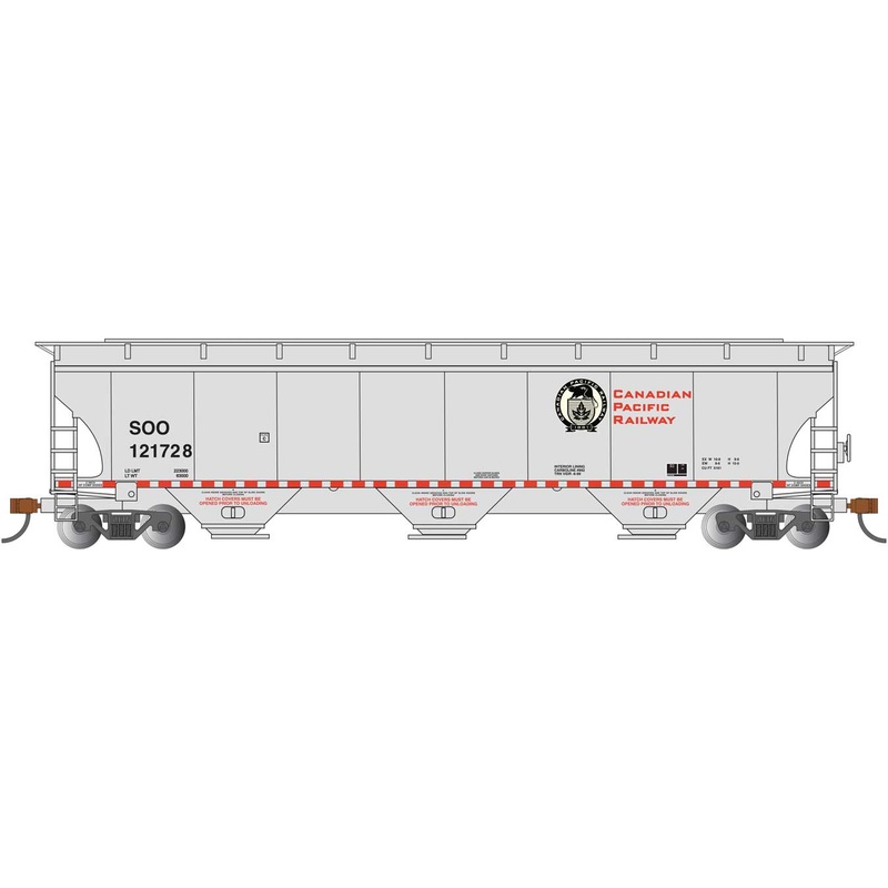 Bachmann 70637 HO Scale Trinity 5161 Covered Hopper Canadian Pacific CP 121728
