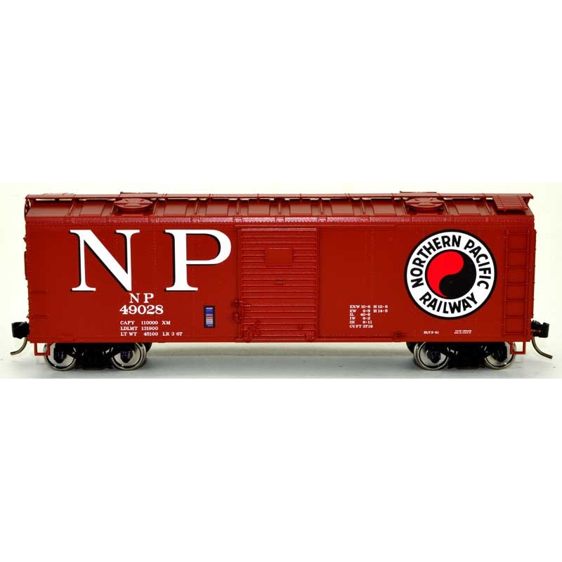 Bowser 43166 HO Scale 40' Boxcar Northern Pacific NP 49026