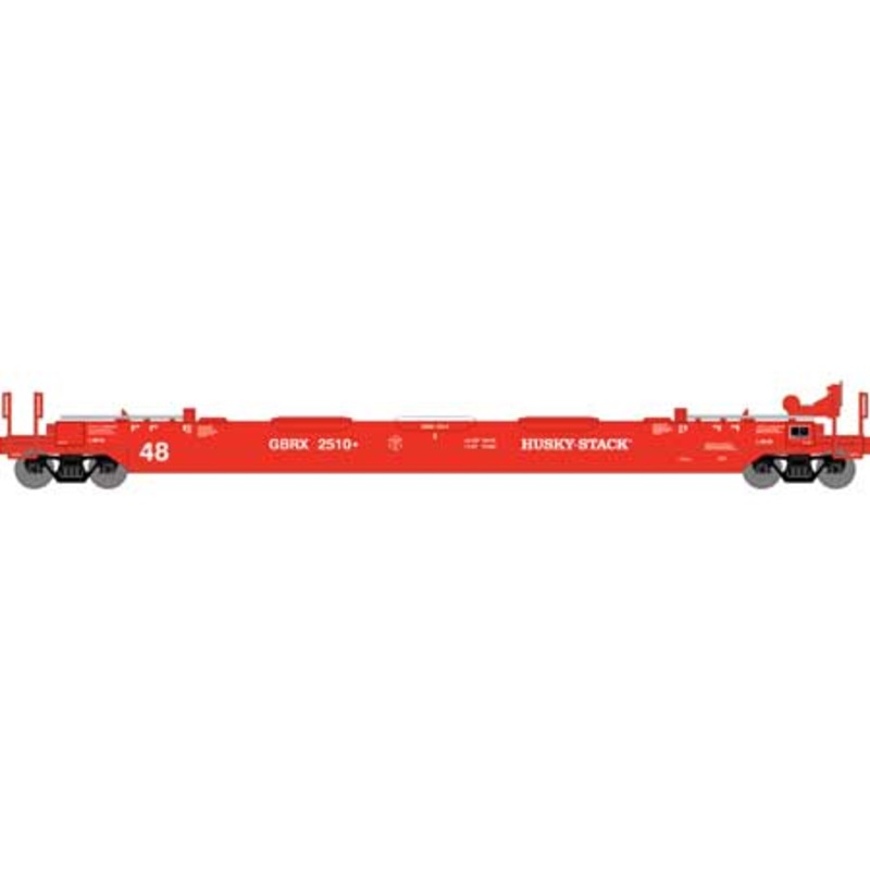 Athearn 7433 HO Scale 48' Husky Stack Well Car GBRX 2510