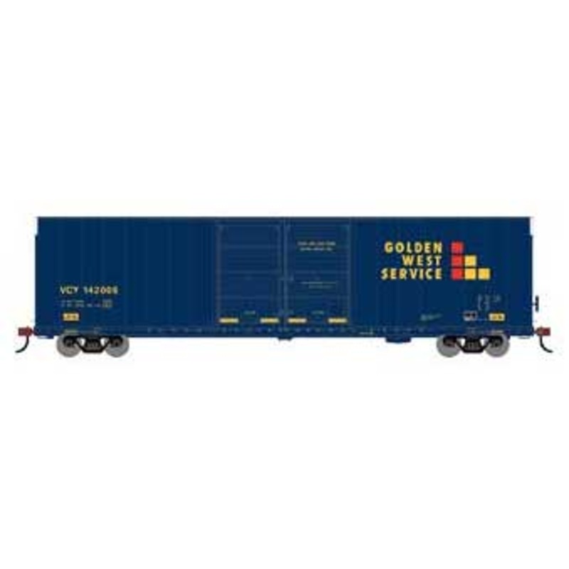 Athearn 90576 HO Scale FMC 60' Double Door Hi-Cube Boxcar Golden West Service VCY 142006