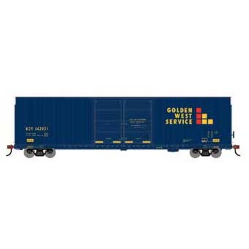 Athearn 90577 HO Scale FMC 60' Double Door Hi-Cube Boxcar Golden West Service VCY 142031