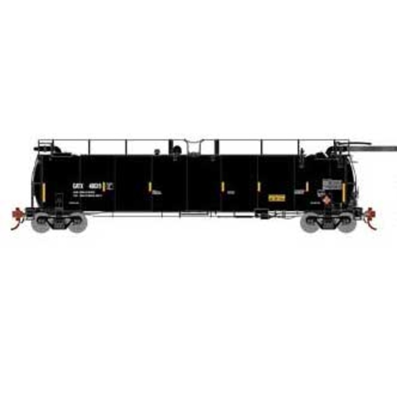 Athearn Genesis G67926 HO Scale Tank Train "Yellow Stripes" GATX 48619