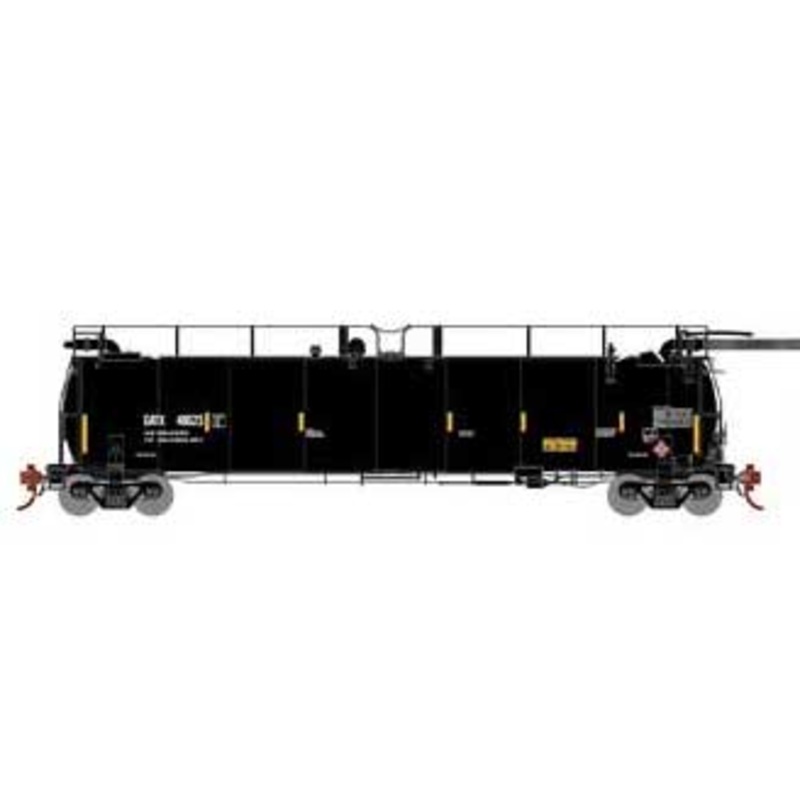 Athearn Genesis G67930 HO Scale Tank Train "Yellow Stripes" GATX 48623