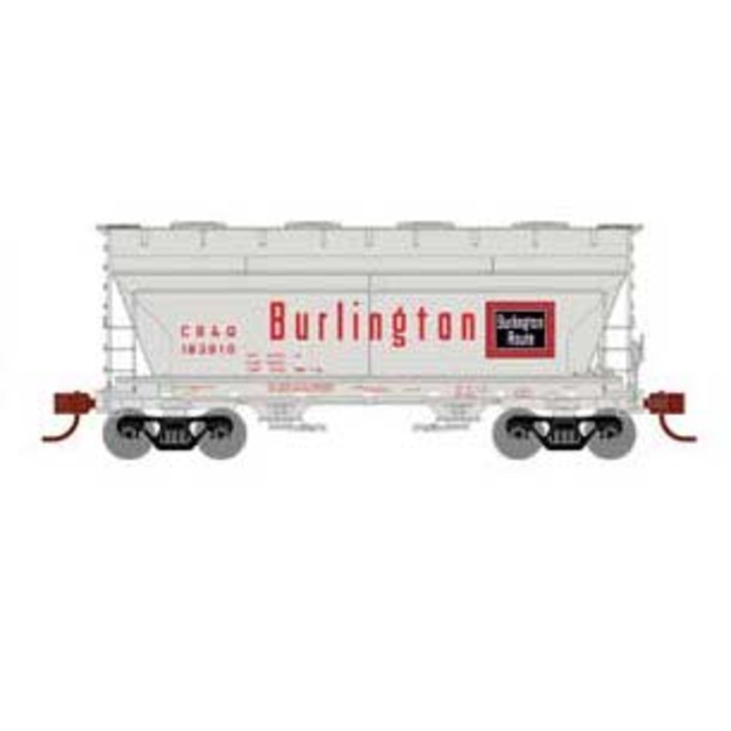 Athearn HO Scale 93451 ACF 2970 2 Bay Covered Hopper Burlington CB&Q 183910