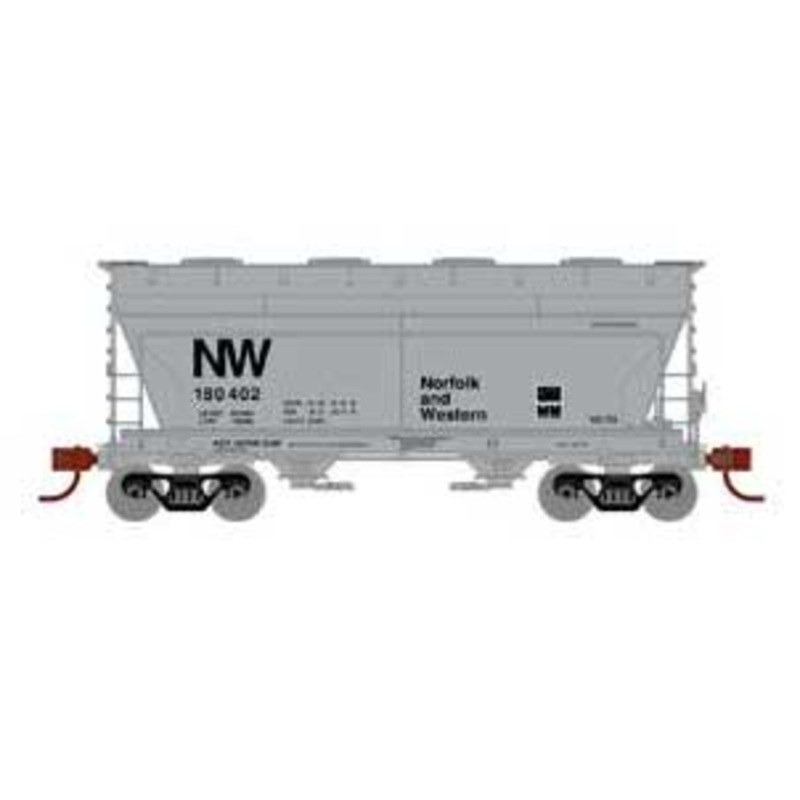Athearn HO Scale 93460 ACF 2970 2 Bay Covered Hopper Norfolk & Western NW 180402