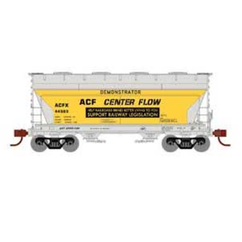 Athearn HO Scale 93939 ACF 2970 2 Bay Covered Hopper ACF Demonstrator ACFX 44503