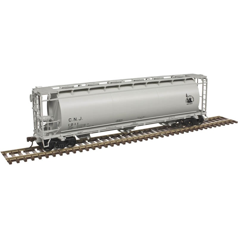 Atlas 20004366 HO 3 Bay Cylindrical Covered Hopper Central RR of New Jersey CNJ 1011